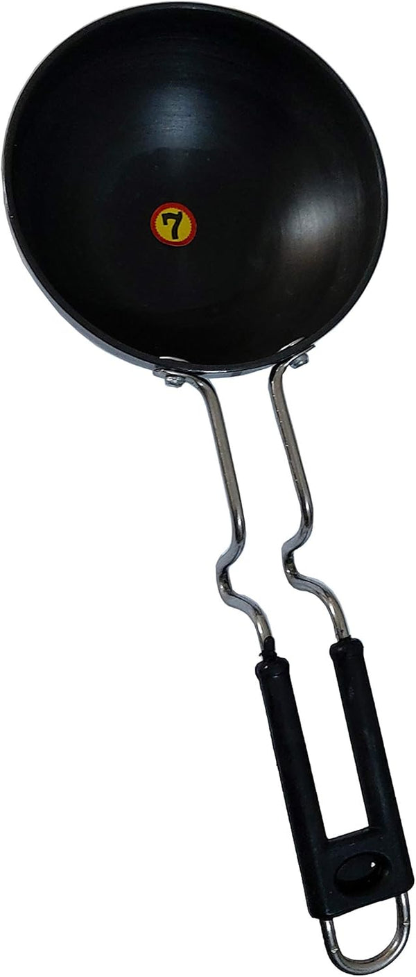 Sahishnu Online & Marketing Non Stick Hard Anodized Tadka Pan, Large Pan for Saag, Dal, Kadhi, Dhokla