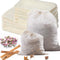 Lukdin 30 Pcs Natural Cotton Spice Bags for Cooking:4x6,6x8Reusable Tea Filters with Drawstring,