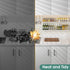 4 Pack 16 4 PACK) LUCYCAZ Wall Mounted Spice Rack with Hooks, Spice Organizer Shelf for Stove Cabinet Pantry Door,Screw