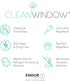 Clean Window Twill Stripe Anti-Dust Sheer Curtain Panel, 52" x 84", Allergy/Pet Friendly, Gray