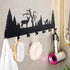 Metal Wall Mounted Key Rack Organizer with 7 Hooks, Decorative Key Holder for Front Door, Hallway, Kitchen, Office