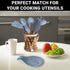 Silicone Spoon Rest for Stove Top, HEAT RESISTANT Kitchen Utensil Holder for Large Tools, Easy Clean