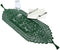 rockcloud Lace Table Cloth Runner for Wedding Banquet Decorations, Christmas Party Decor, Green, 13 x 35 Inch