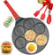 Dinosaur Egg Pan, Nonstick Omelet and Silver Dollar Pancake Maker, 7-Cups Car Truck Pancake Mold