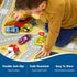 Booooom Jackson Kids Construction Site Play Rug Non-Slip Construction Vehicles Play Mat for Driving Toy Cars Daycare