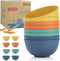 Wheat Straw Bowl Sets, 8 PCS Unbreakable 26 OZ Cereal Bowls, Microwave and Dishwasher Safe, BPA Free for Soup