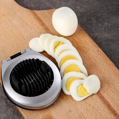 BIBURY Egg Slicer for Hard Boiled Eggs, Heavy Duty Stainless Steel Wire Cutter with 3 Slicing Styles, Easy to Clean