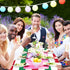3 Pieces Italian Flag Rectangular Tablecloth Decorations, 54 x 108 Inch Plastic Table Cover for Party Family Gathering
