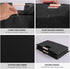 Foldable Cotton Linen Fabric Storage Bin Box with Wooden Handles, Decorative Home Laundry Organizer for Clothes, Blanket