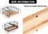 Flat Napkin Holder, Metal Kitchen Napkin Holder with Weighted Tension Arm and Seasoning Storage for Countertop, Table Kitchen, Dining Room (with Wooden Base, Black Napkin Holder Set)