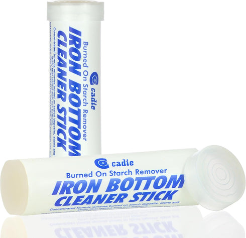 Steam Iron Bottom Cleaner Stick - Removes Build-Up from Hot Iron Soleplate, Easy to Use, 2 Pack