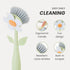 Vigar Florganic Daisy-Shaped Dish Brush, a Dish Brush with Handle, and a Dish Brush with Stand for Pot Scrubber