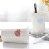 Kelake White Ceramic Tumbler Cup for Bathroom, Toothpaste Toothbrush Holder, 350 ml Blue Heart Couples Cup