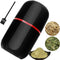 Turimon Electric Herb Grinder, Large Herbal/Coffee Mill/Crusher for Spice and Herbs - Black - 4.2 oz Capacity with Brush