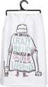 Primitives by Kathy 34221 LOL Made You Smile Dish Towel, 28 x 28-Inches
