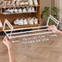 KMUZAWN Closet 2 Pack) Expandable Shoe Rack Organizer, Hanging Shoe Organizer for & Adjustable Under Cabinet Shelf,Shoe