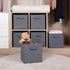 MAX Houser Set of 6 Storage Bins, Cubes, Baskets with Dual Handles for Home Closet Bedroom Organizers, Foldable