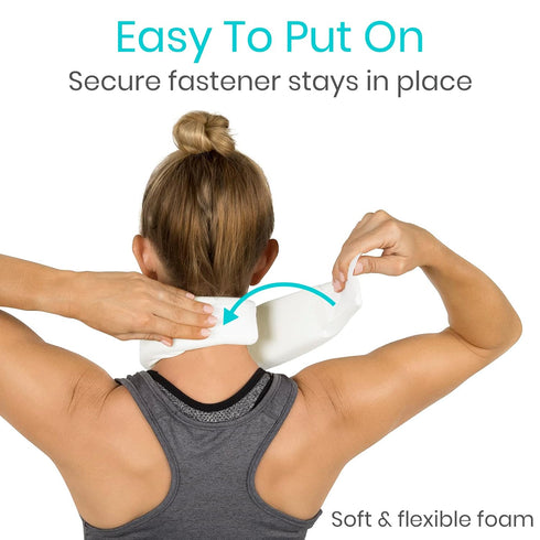 Vive Cervical Collar Neck Brace - Soft Foam Brace for Neck Pain Relief and Support for Women & Men, Comfortable