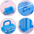 AUEAR 2 Pack Mini Suitcase Boxes, Plastic Candy Small Reception Gift Travel Case for Wedding Party Decoration (Pink &