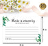 Giftideaworkshop 50 Greenery Share A Memory Cards for Celebration of Life, Birthday, Anniversary, Memorial, and Guest