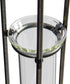 Creative Co-Op Small Hanging Metal & Glass Test Tube Vase