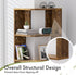 4-Tier Floating Corner Shelf, Floating Shelf for Wall, Wood Floating Book Shelf for Living Room, Bedroom, Bathroom