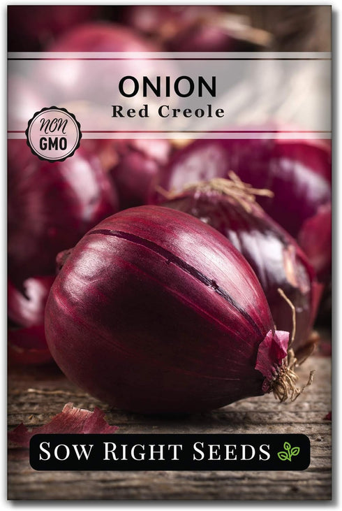 Sow Right Seeds - Red Creole Onion Seeds for Planting - Non-GMO