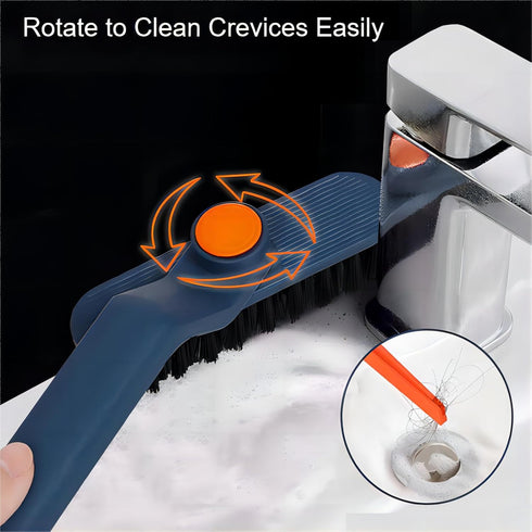 Multifunctional Cleaning Brush, Hard Bristle Crevice Cleaning Tools for Grout, Toilet, Window, Tile, Household Use