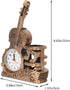Garneck Violin Pen Pencil Holder, Wooden Stationery Iron Organizer for Desk, Child Plastic Accessories