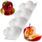 8 Cavity Apple Silicone Mold - 11.22 x 6.69 x 2.3 Inches, Non-Stick Baking Mold for Pastry, Jelly, Ice Cream, Soap,