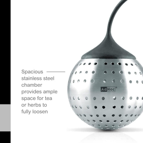 AdHoc Spice Bomb Spice Infuser - Kitchen Accessory for Large-Leaved Herbs & Tea - Stainless Steel Infuser Insert