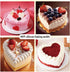 2 Packs Silicone Heart Shaped Cake Pans, 10 Inch Non-stick Cake Molds for Baking Cakes and Chocolate