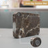 Natural Marble Soap Dish, Rectangle Emperador Dark Jewelry Dish, Dark Brown Style Shower Soap Holder, Modern Stone
