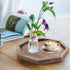 Counter Rustic Candle Holder Plate Boho Wooden Decorative Trays for Coffee Table Farmhouse Kitchen Home Decor Living