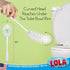 4 Pack, LOLA Toilet Bowl Brush w/Curved Head, Coated Wire, Durable Poly Bristles, Reaches Under Toilet Bowl Rim