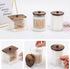Tbestmax Bathroom Organizer Accessories Set, 10 OZ, 7 OZ Qtips Holder with Wood Lids, 3 Pcs