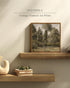 InSimSea Square Framed Canvas Wall Art, Farmhouse Poplars Natural Landscape Prints for Bedroom Living Room