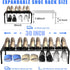 2 17 ''-30 1 Closet Teenyyou Pcs Expandable Shoe Rack '' Adjustable Shoe Shelf Metal Tier Rack Black Stackable