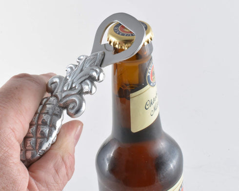 Arthur Court 6-Inch Durable Aluminum Pineapple Beer Bottle Opener - Tropical Hospitality Gift for Men & Women