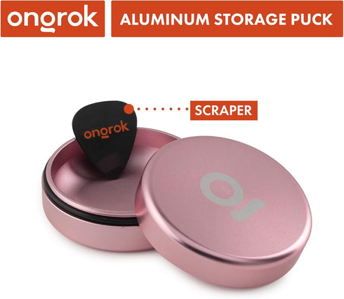 ONGROK Storage Puck, Pink, Perfect Size Case to Store in Your Pocket, Airtight, Preserves Moisture Profile, Smell and