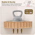 2 Pack GRANNY SAYS Wicker Corner Shower Caddy Hanging, Shower Shelf for Inside Showers, Adhesive Shelves for Bathroom
