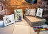 Isaac Jacobs 4x6 Gold Magnetic Acrylic Metal Easel Frame (Horizontal)