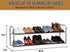 2-Tier Closet, 10 Shoe Rack - Shoe Organizer for Bathroom, Entryway - Shelf Holds Pairs Sneakers, Heels, Boots by