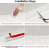 39 inch Water Barrier for Sink, Silicone Rubber Kitchen Splash Guard, Bendable Corner Dam for Countertop