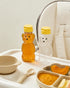 ZILAMGOO 2 8Oz (8 oz/ 2pcs) Pcs Plastic Bear Honey Bottle Cup with Yellow Flip Top Lid Bear Shaped Jar Honey Squeeze