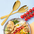Heavy Duty Stainless Steel Salad Spoon and Fork Serving Set, Large Metal Serving Utensils for Home Kitchen Party