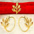 KPOSIYA Set of 20 Gold Leaf Napkin Rings, Metal Table Napkin Holders for Parties & Everyday Use