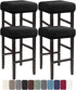 LIULIWEIFA Bar Stool Covers Rectangle Set of 4/2/1 Saddle Slipcover Cushion Stretch Vanity