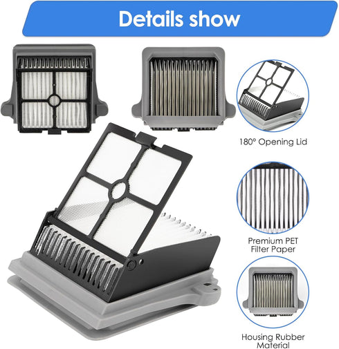 FILTERIST (3 5 S7 S6 3 Pieces) iFLOOR Breeze Complete HEPA Filter Compatible with Tineco Floor ONE PRO/ONE Smart