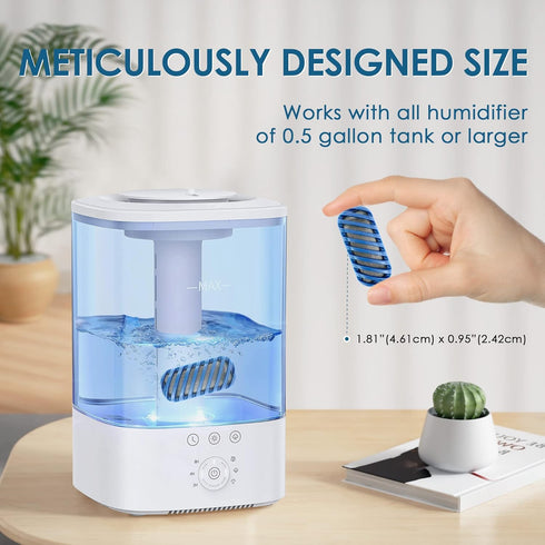 20X Humidifier Demineralization Cartridge, Compatible with Most Humidifiers, Prevents Hard Water Build-Up